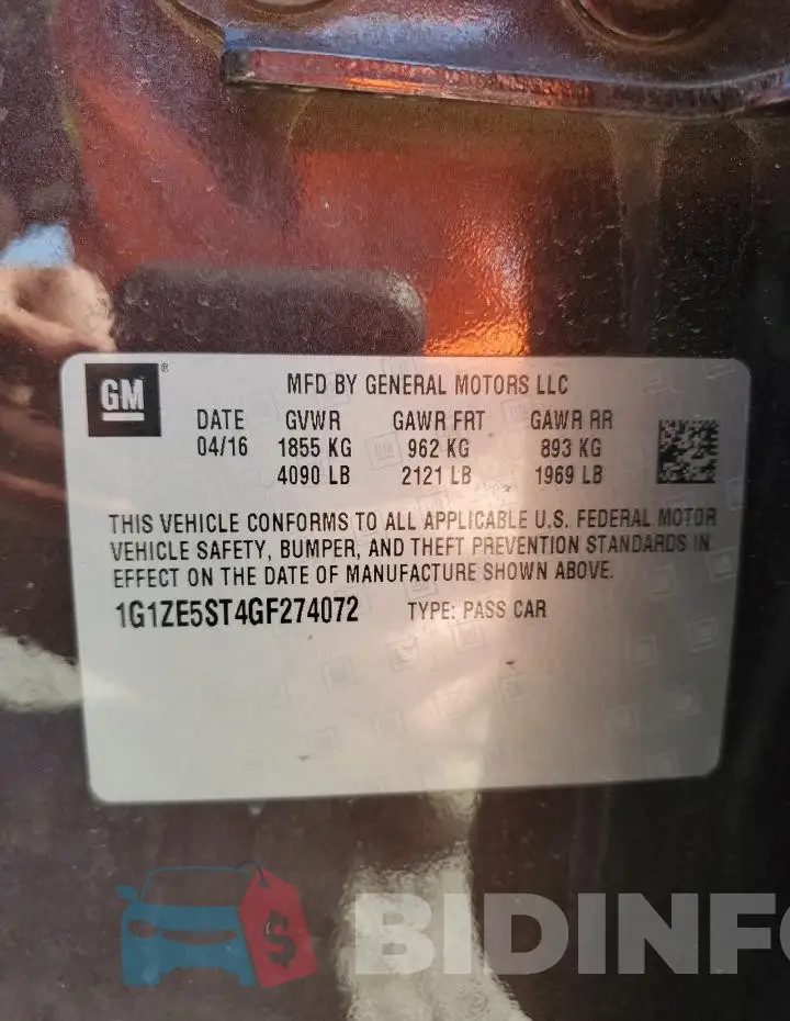 1G1ZE5ST4GF274072 Photo# 12