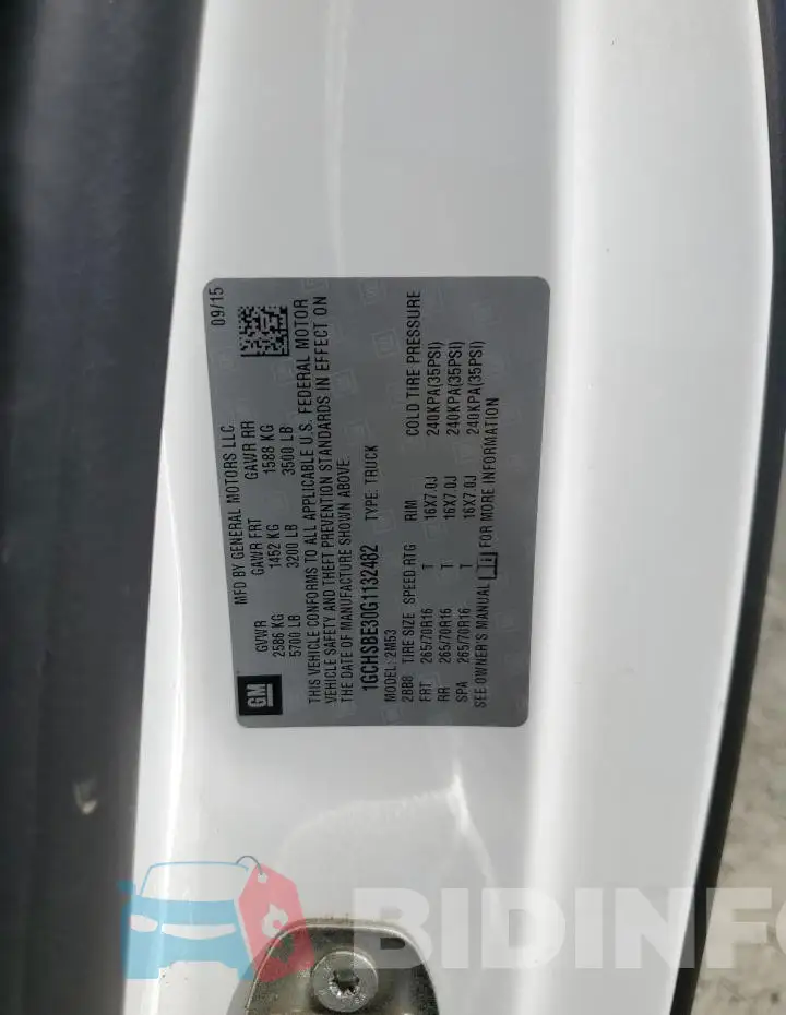 1GCHSBE30G1132482 Photo# 13