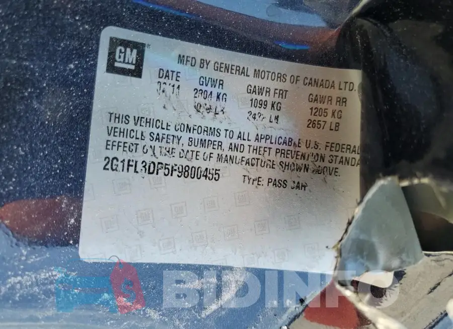 2G1FL3DP5F9800455 Photo# 13
