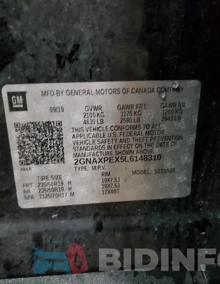 2GNAXPEX5L6148310 Photo# 13