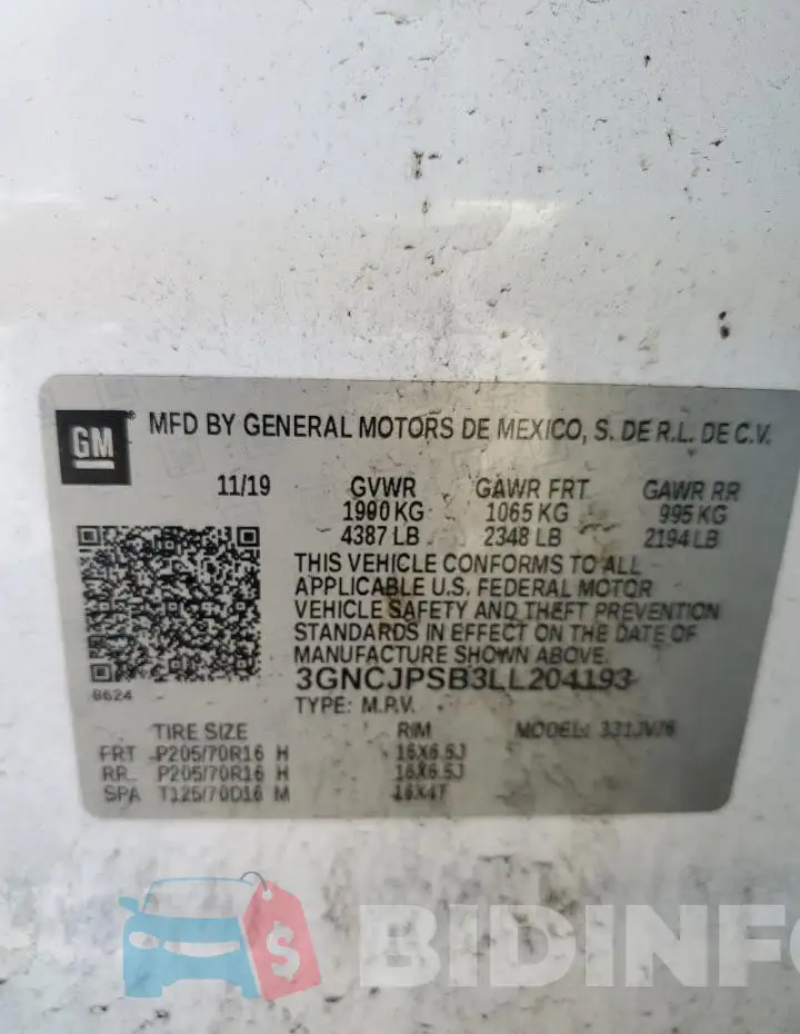 3GNCJPSB3LL204193 Photo# 13