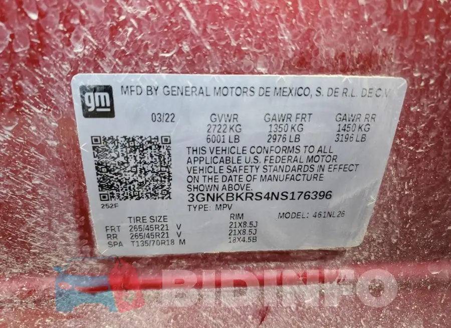 3GNKBKRS4NS176396 Photo# 13
