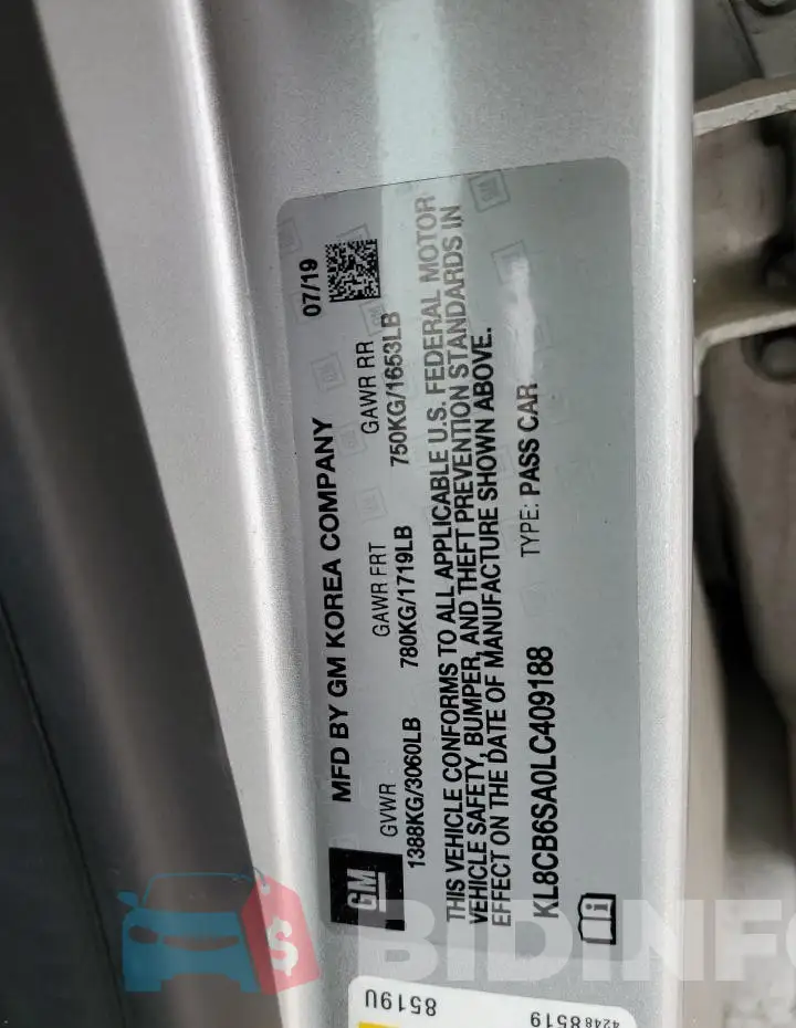 KL8CB6SA0LC409188 Photo# 12