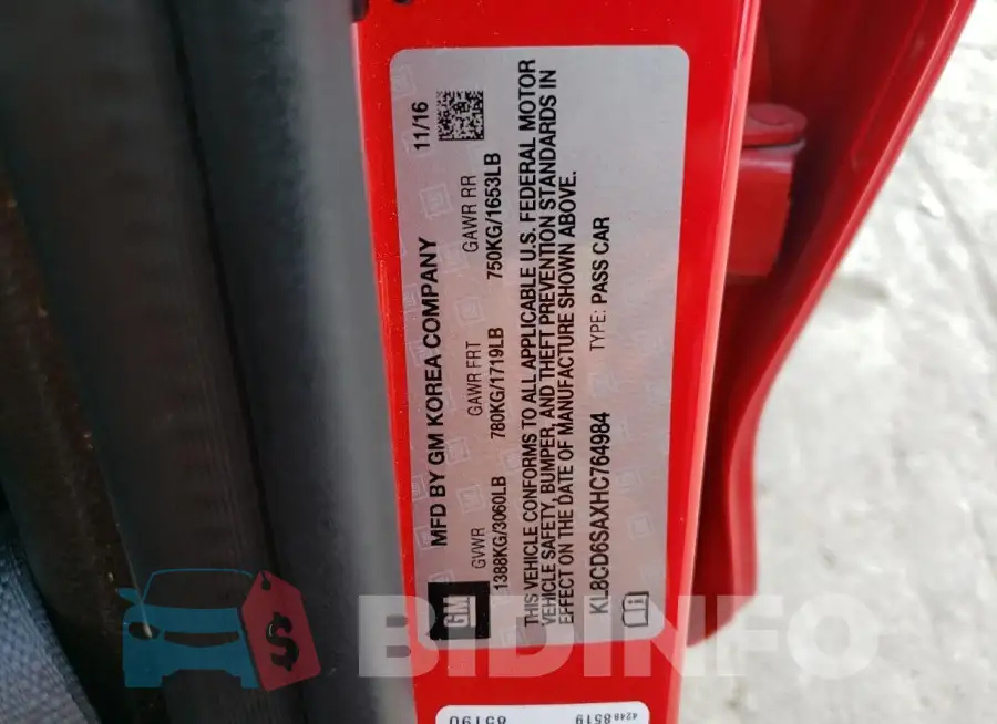 KL8CD6SAXHC764984 Photo# 12