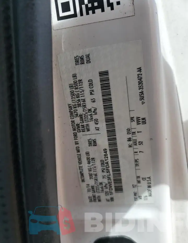 1FDWE3FL5FDA12849 Photo# 13