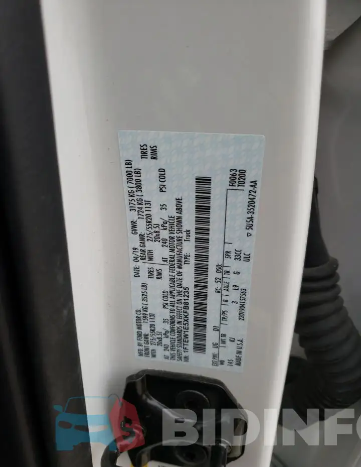 1FTEW1E5XKFB81235 Photo# 12