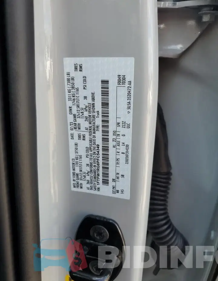1FTFW1RG8PFC54349 Photo# 12