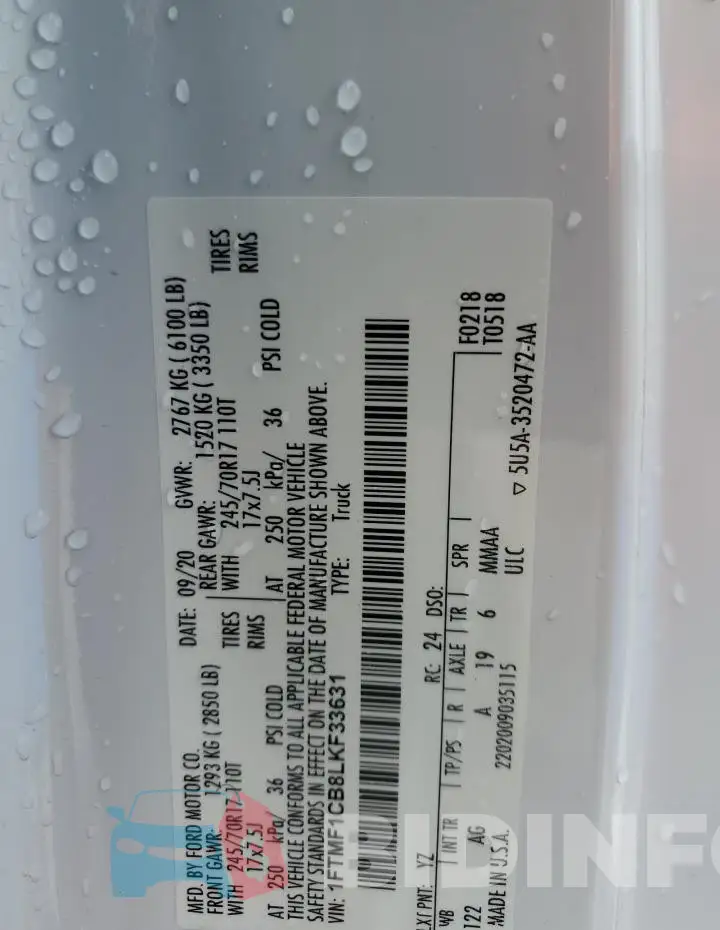 1FTMF1CB8LKF33631 Photo# 13