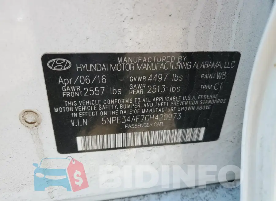 5NPE34AF7GH420973 Photo# 12