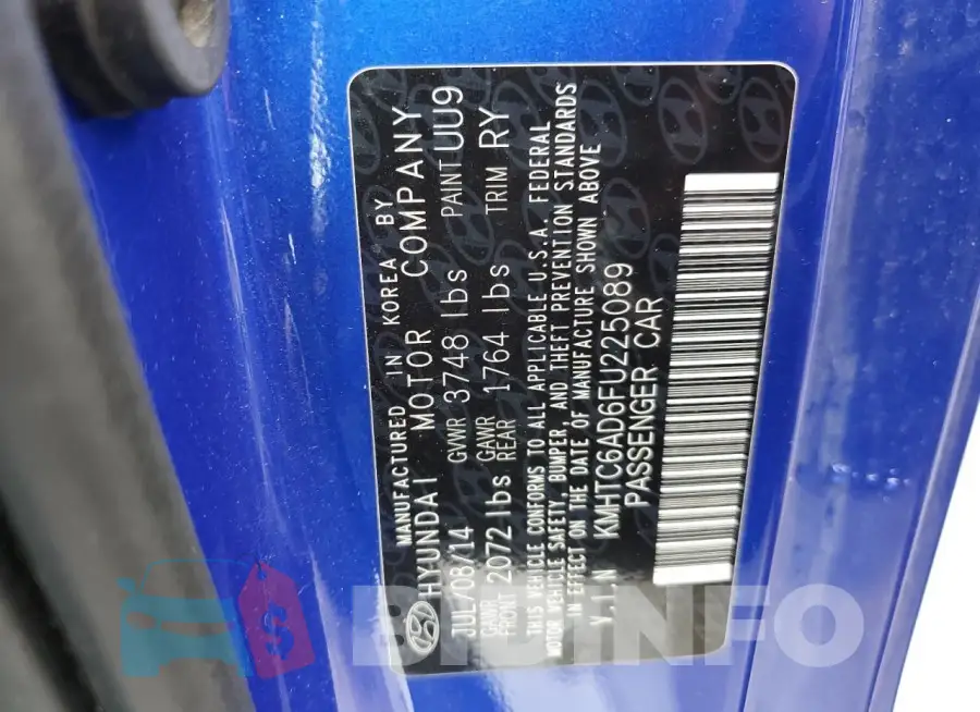 KMHTC6AD6FU225089 Photo# 12