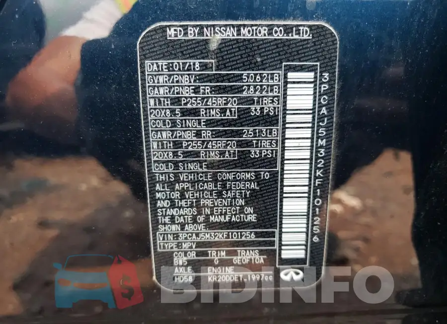 3PCAJ5M32KF101256 Photo# 13