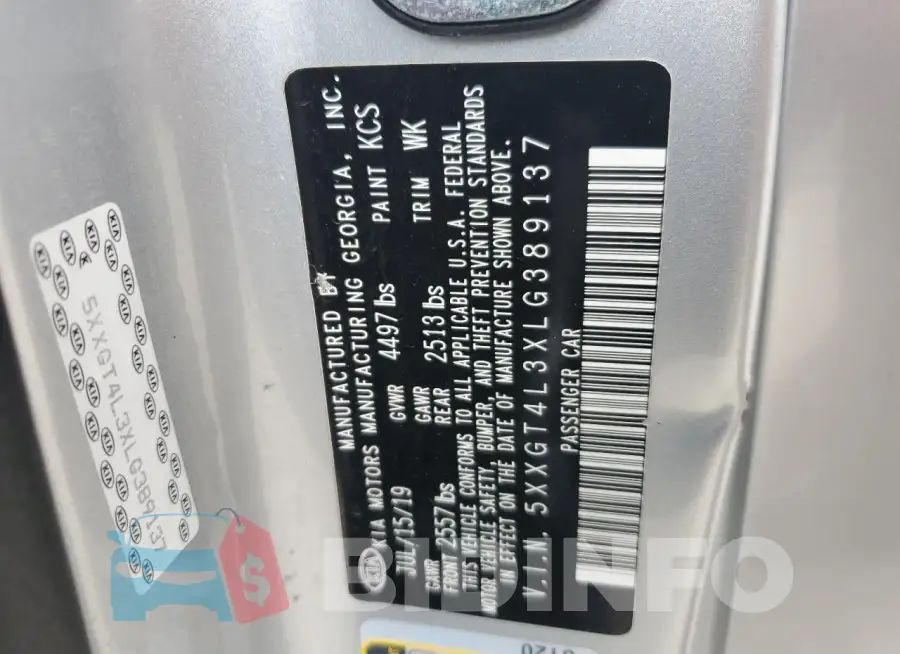5XXGT4L3XLG389137 Photo# 12