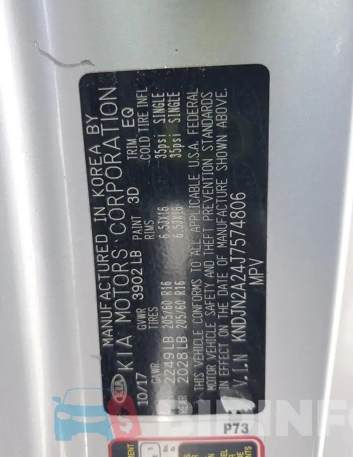 KNDJN2A24J7574806 Photo# 13