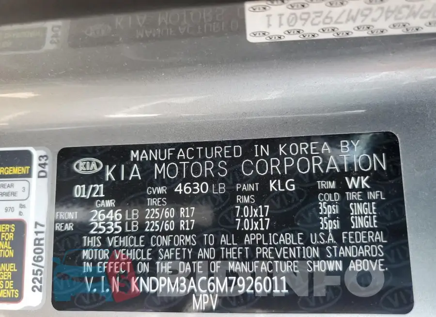 KNDPM3AC6M7926011 Photo# 13