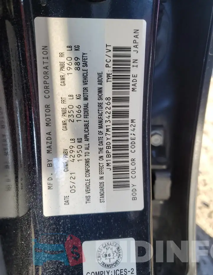 JM1BPBDY7M1342268 Photo# 13