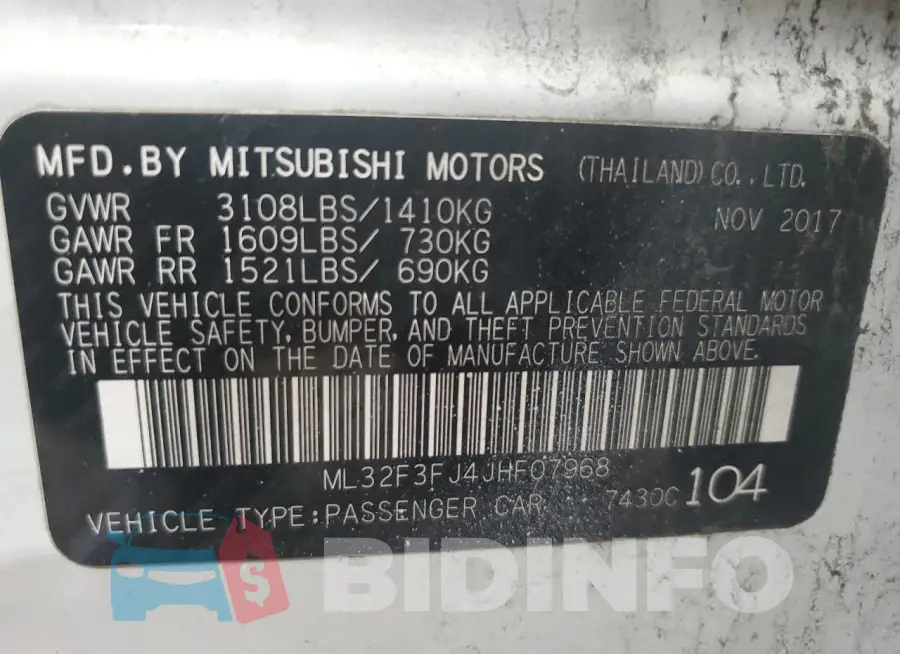 ML32F3FJ4JHF07968 Photo# 12