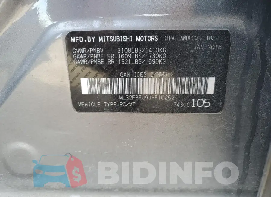 ML32F3FJ9JHF10252 Photo# 12