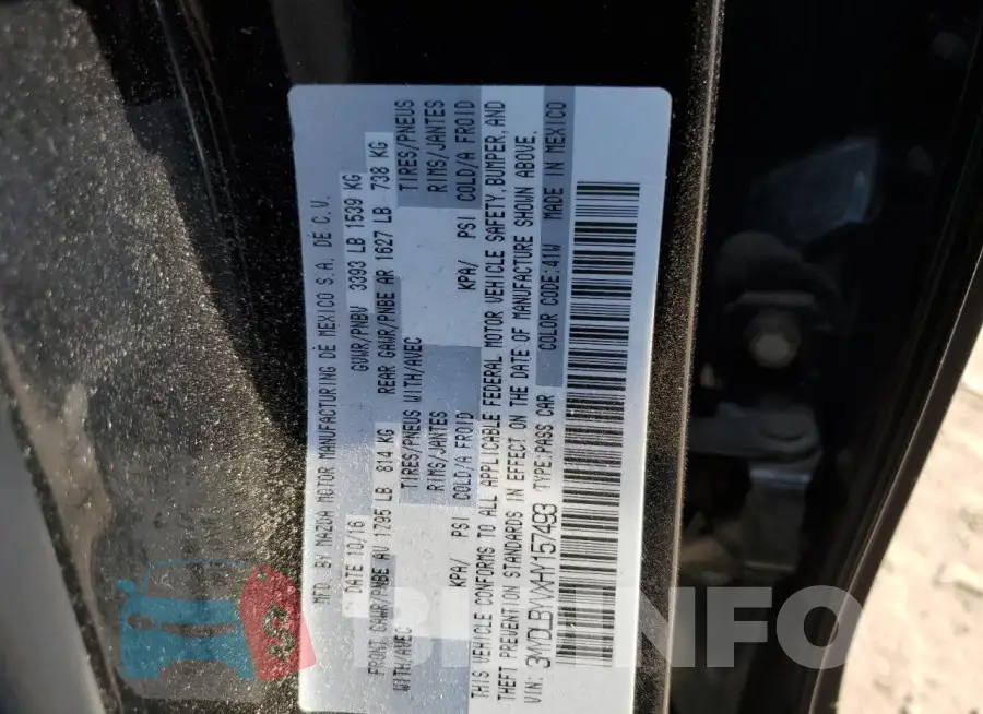 3MYDLBYVXHY157493 Photo# 12
