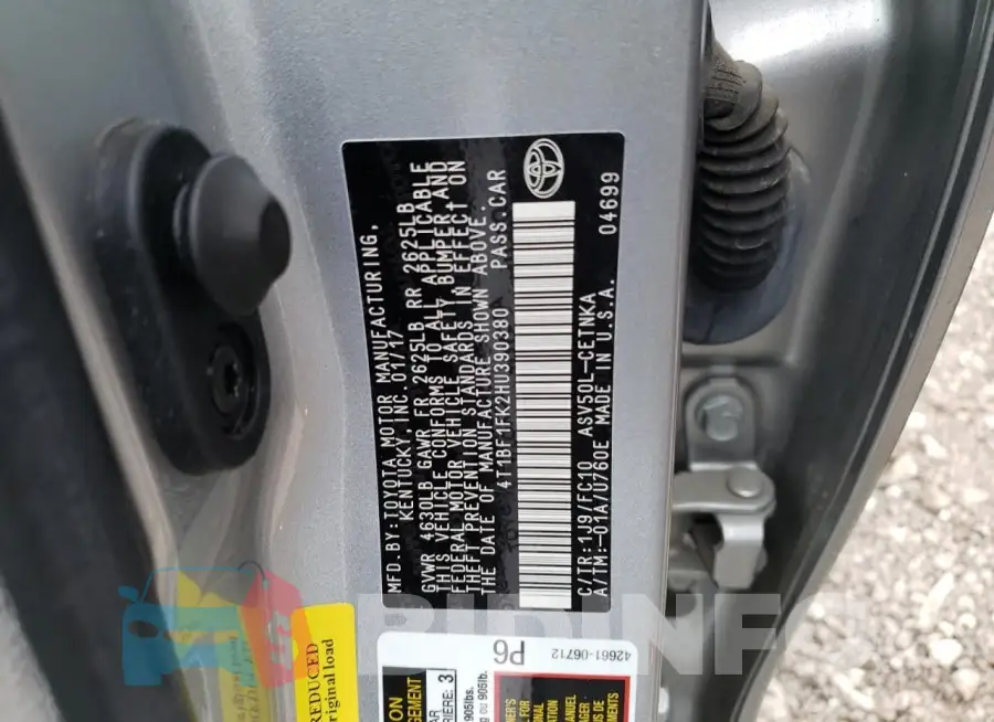 4T1BF1FK2HU390380 Photo# 12