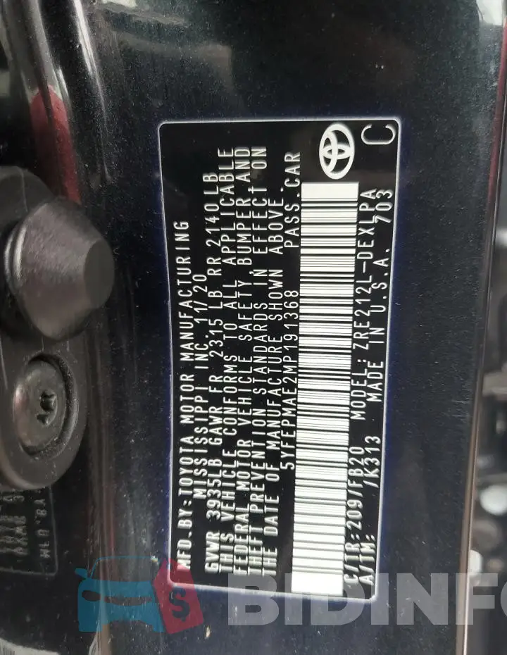 5YFEPMAE2MP191368 Photo# 12