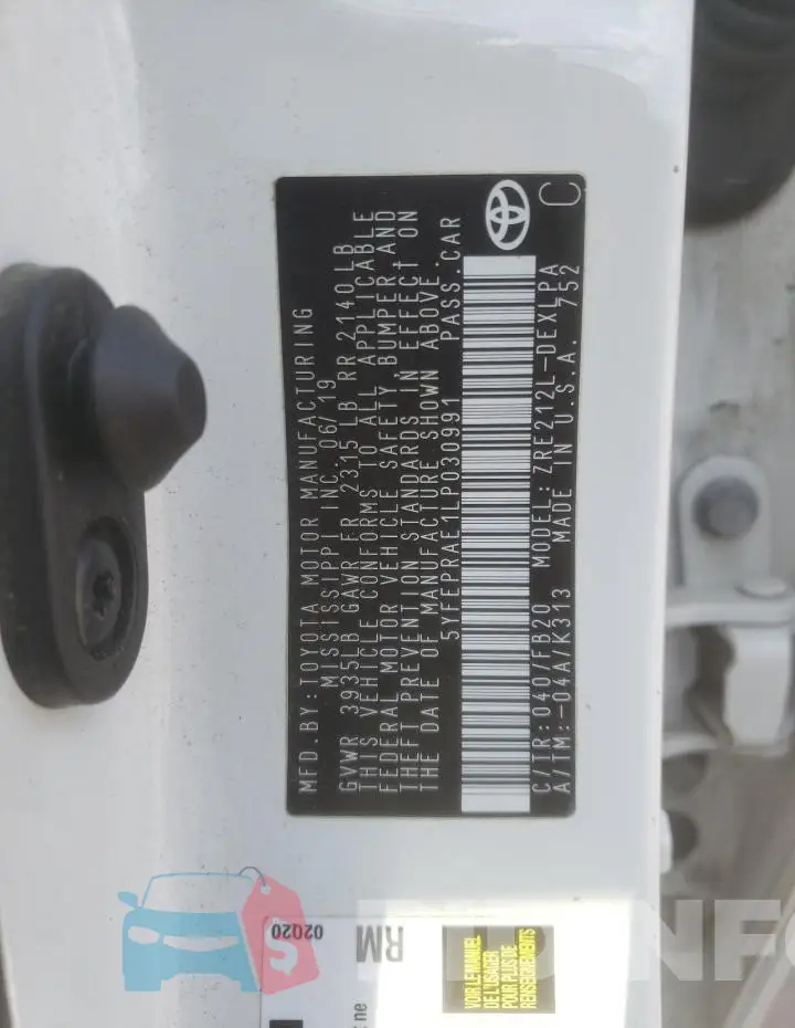 5YFEPRAE1LP030991 Photo# 12
