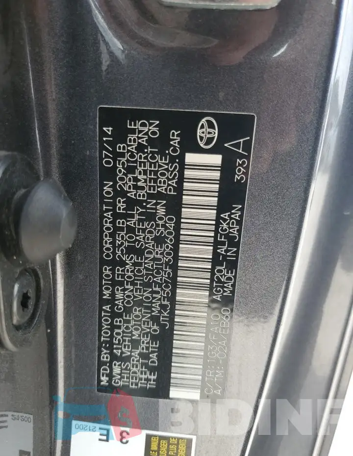 JTKJF5C75F3096040 Photo# 12