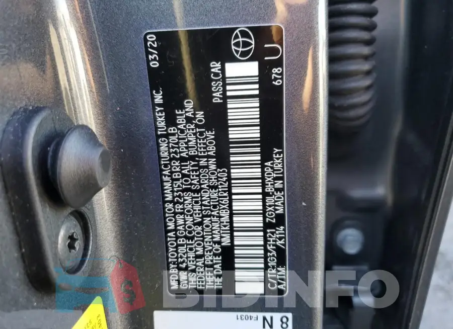 NMTKHMBX6LR112403 Photo# 13