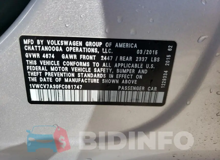 1VWCV7A30FC081747 Photo# 12