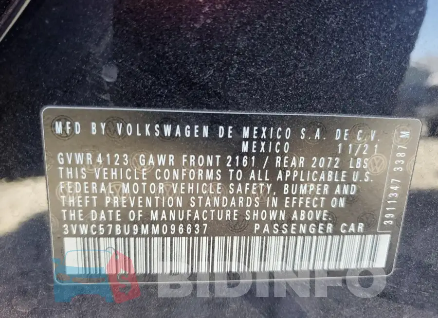 3VWC57BU9MM096637 Photo# 12