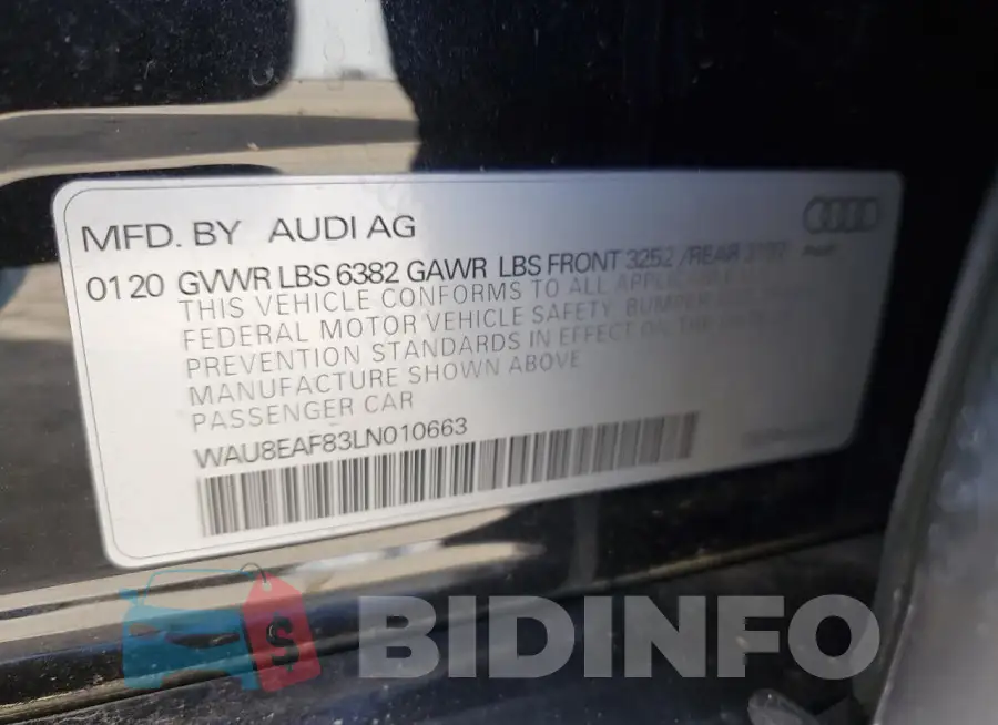 WAU8EAF83LN010663 Photo# 12