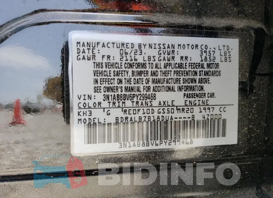 3N1AB8BV6PY299468 Photo# 12