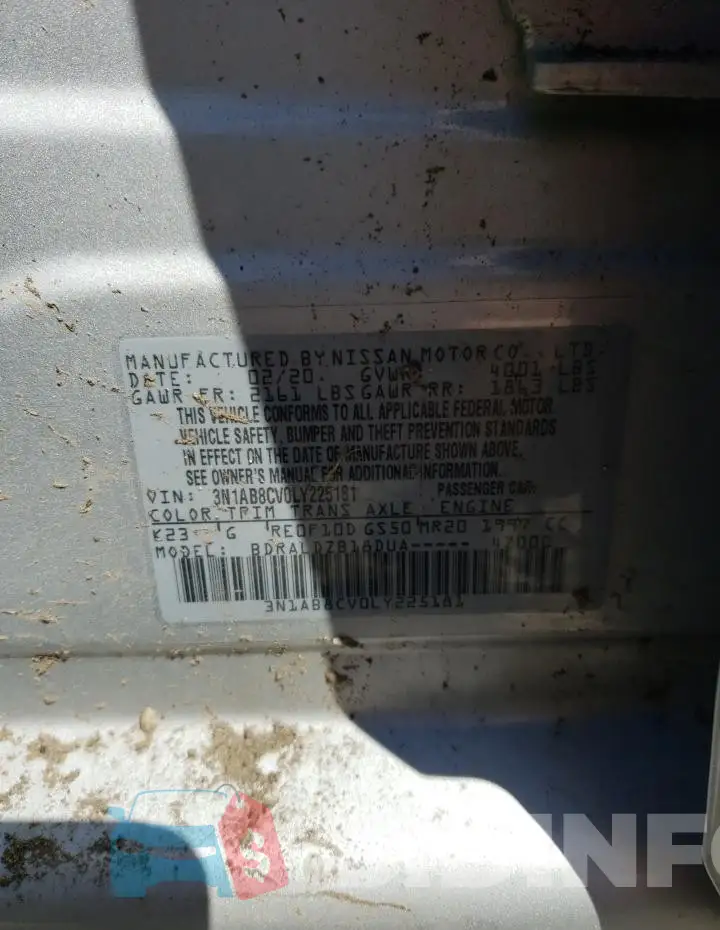 3N1AB8CV0LY225181 Photo# 12