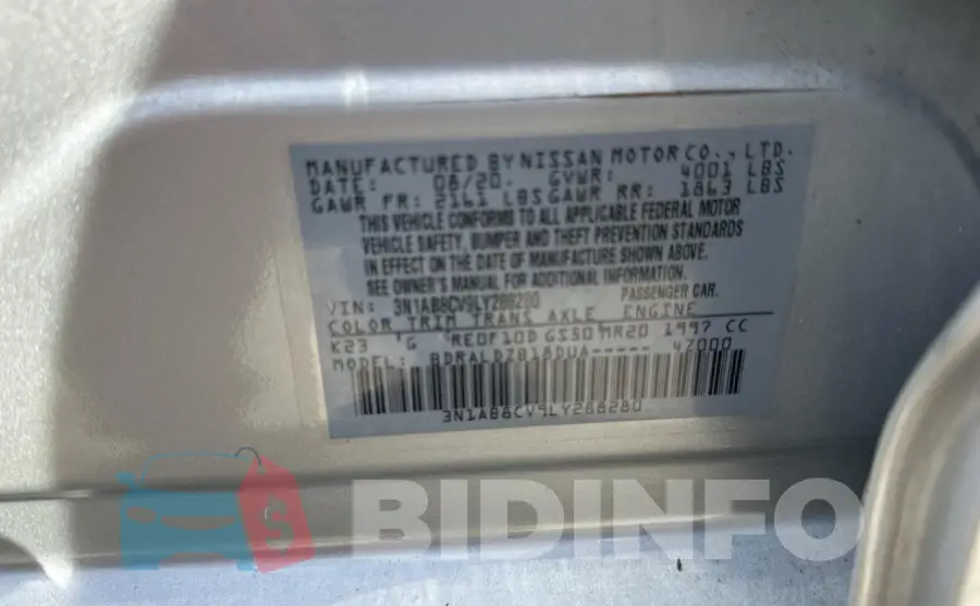3N1AB8CV9LY288280 Photo# 10