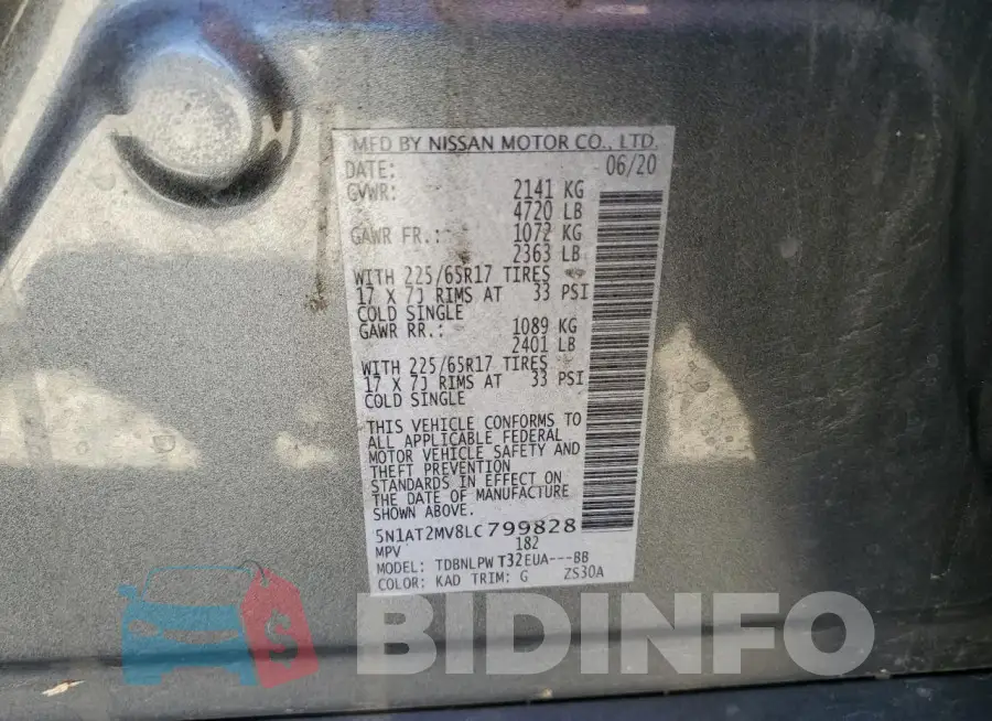 5N1AT2MV8LC799828 Photo# 13