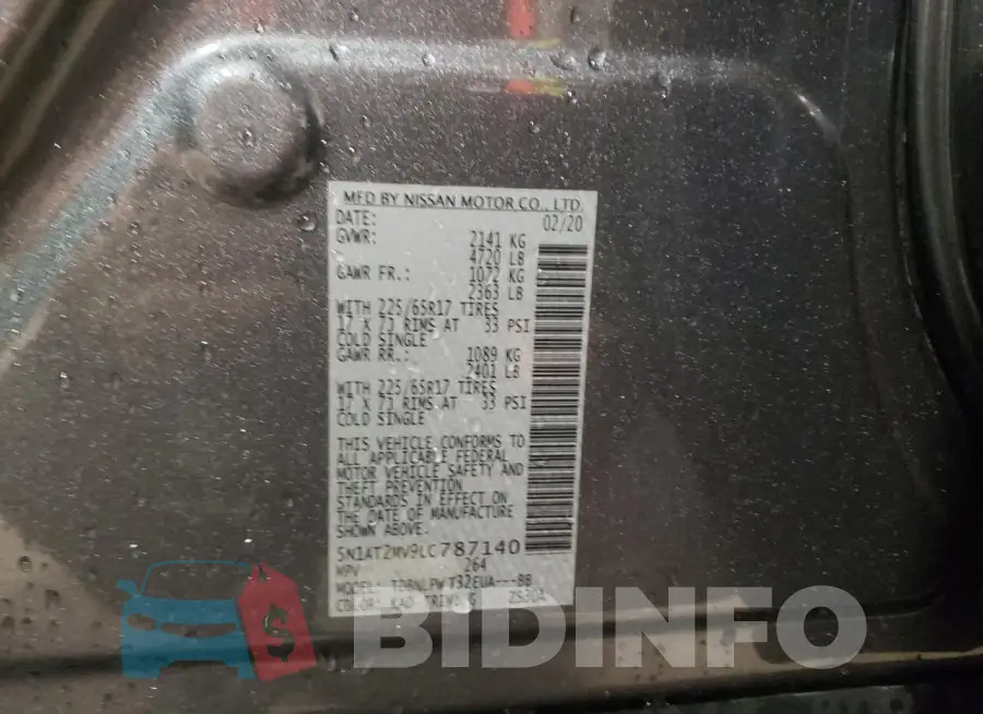 5N1AT2MV9LC787140 Photo# 14
