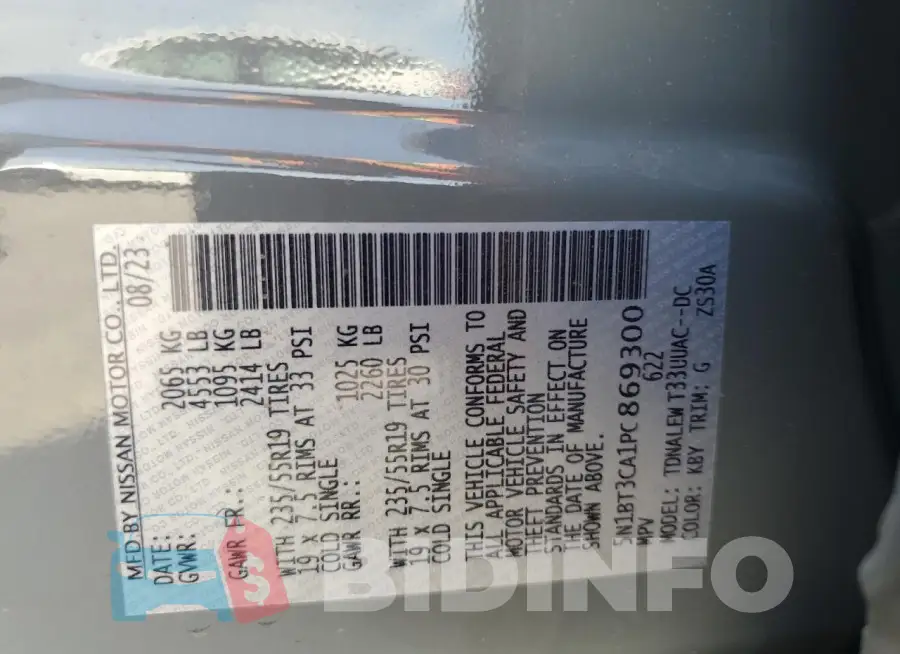 5N1BT3CA1PC869300 Photo# 13
