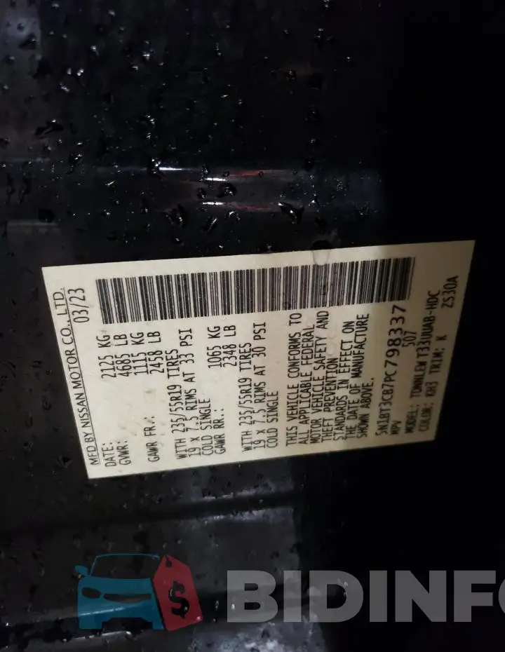 5N1BT3CB7PC798337 Photo# 13