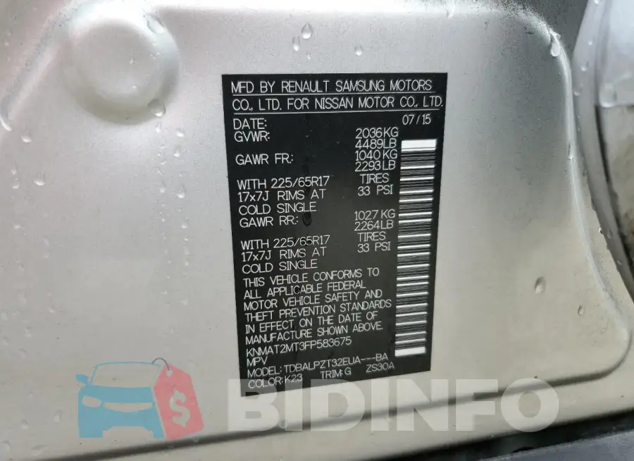 KNMAT2MT3FP583675 Photo# 13