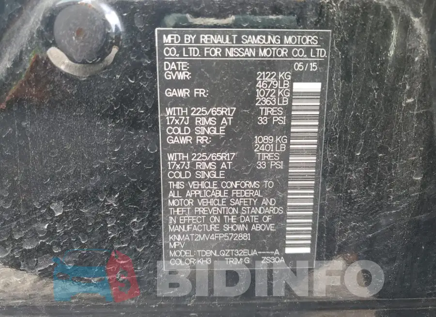 KNMAT2MV4FP572881 Photo# 13