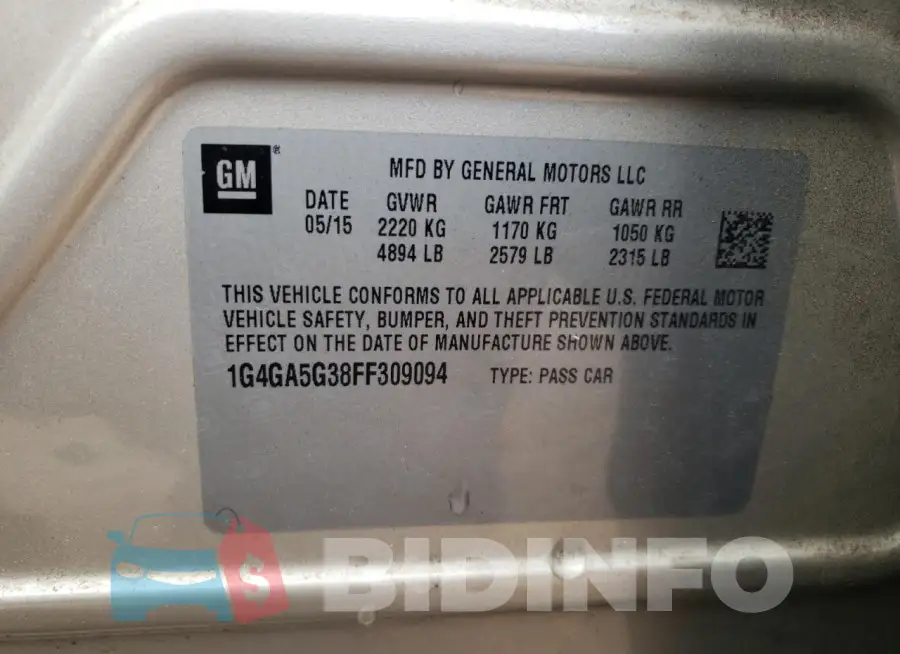 1G4GA5G38FF309094 Photo# 12
