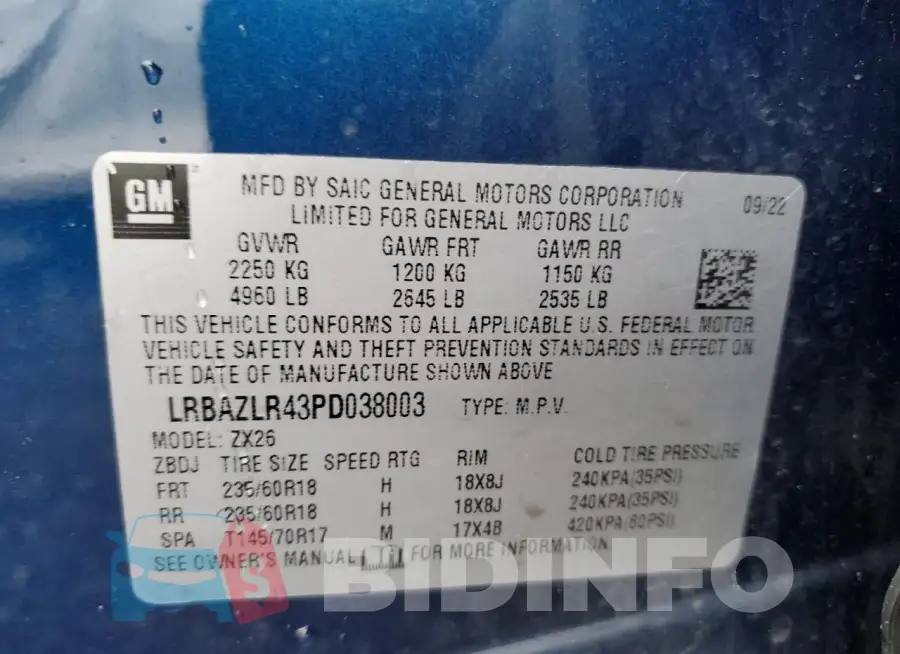 LRBAZLR43PD038003 Photo# 12