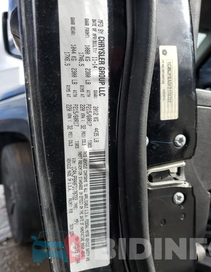 1C4NJPBA0FD178722 Photo# 13