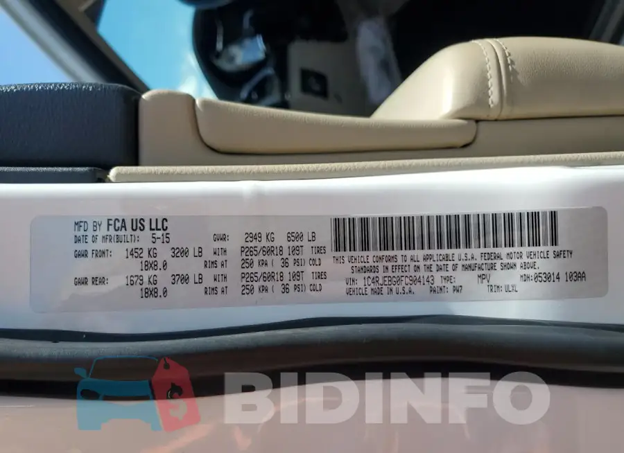 1C4RJEBG0FC904143 Photo# 14