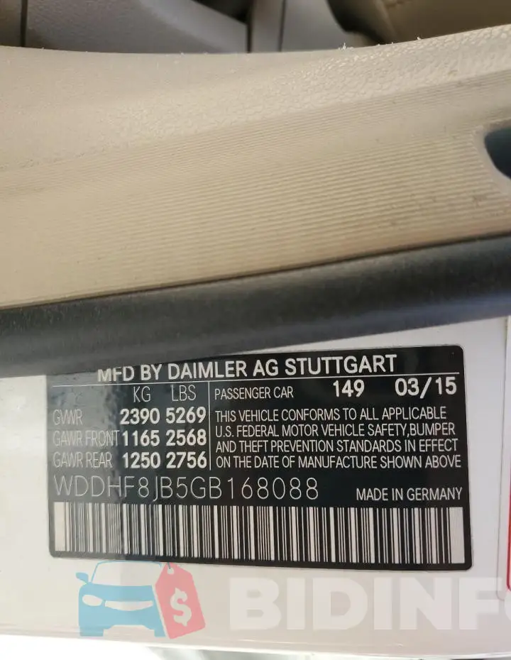 WDDHF8JB5GB168088 Photo# 13