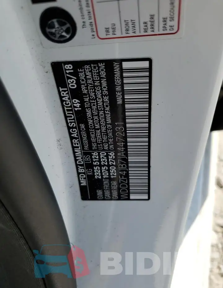 WDDZF4JB7JA447231 Photo# 12