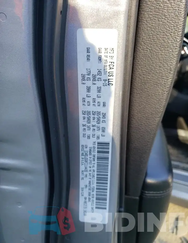 1C4RDJDG0FC114435 Photo# 13