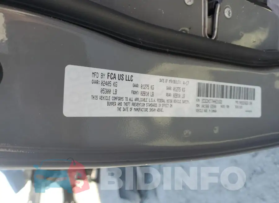 2C3CDXCT7HH631632 Photo# 12