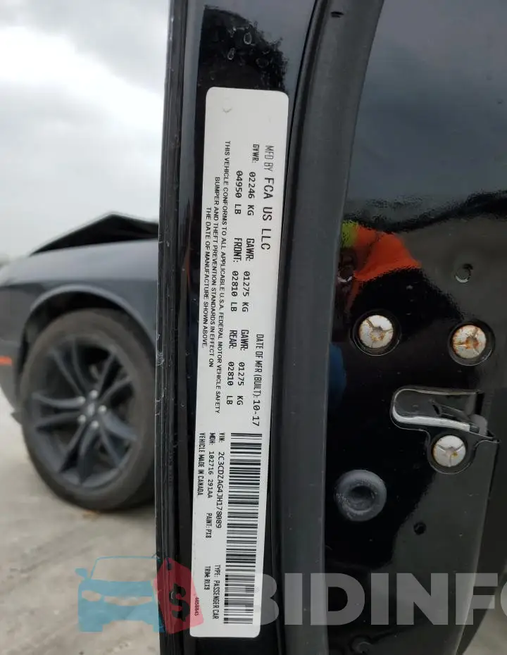 2C3CDZAG4JH178089 Photo# 12