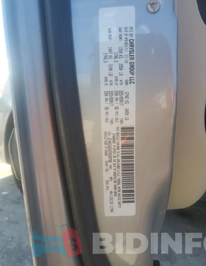 2C4RDGBG6FR599788 Photo# 14