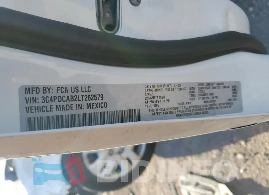 3C4PDCAB2LT262579 Photo# 13